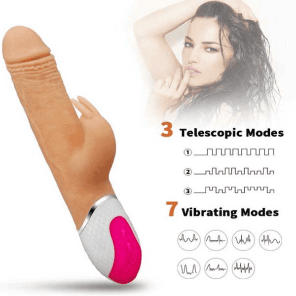 dương vật giả rung xoay siêu mềm indugle